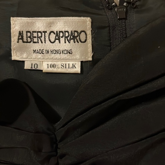 Vintage 100% Silk Black Sweetheart w/Straps Dress Size 10 more like a Size 6 - Picture 4 of 7